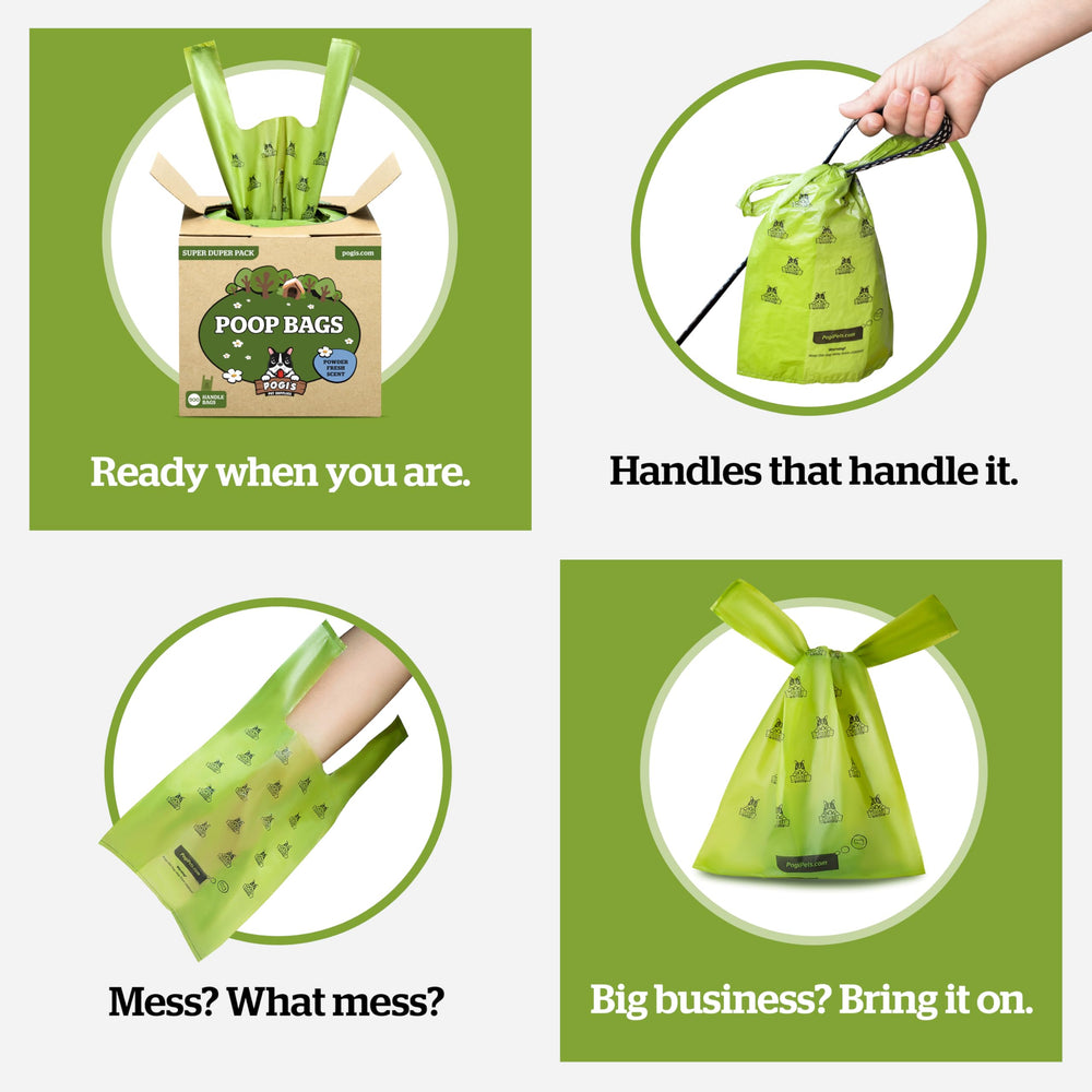 Pogi's bolsas para paseos, prácticas en parques y calles.