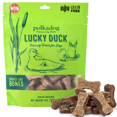 Polkadog Lucky Duck os-canard, friandise croquante pour l'entraînement.