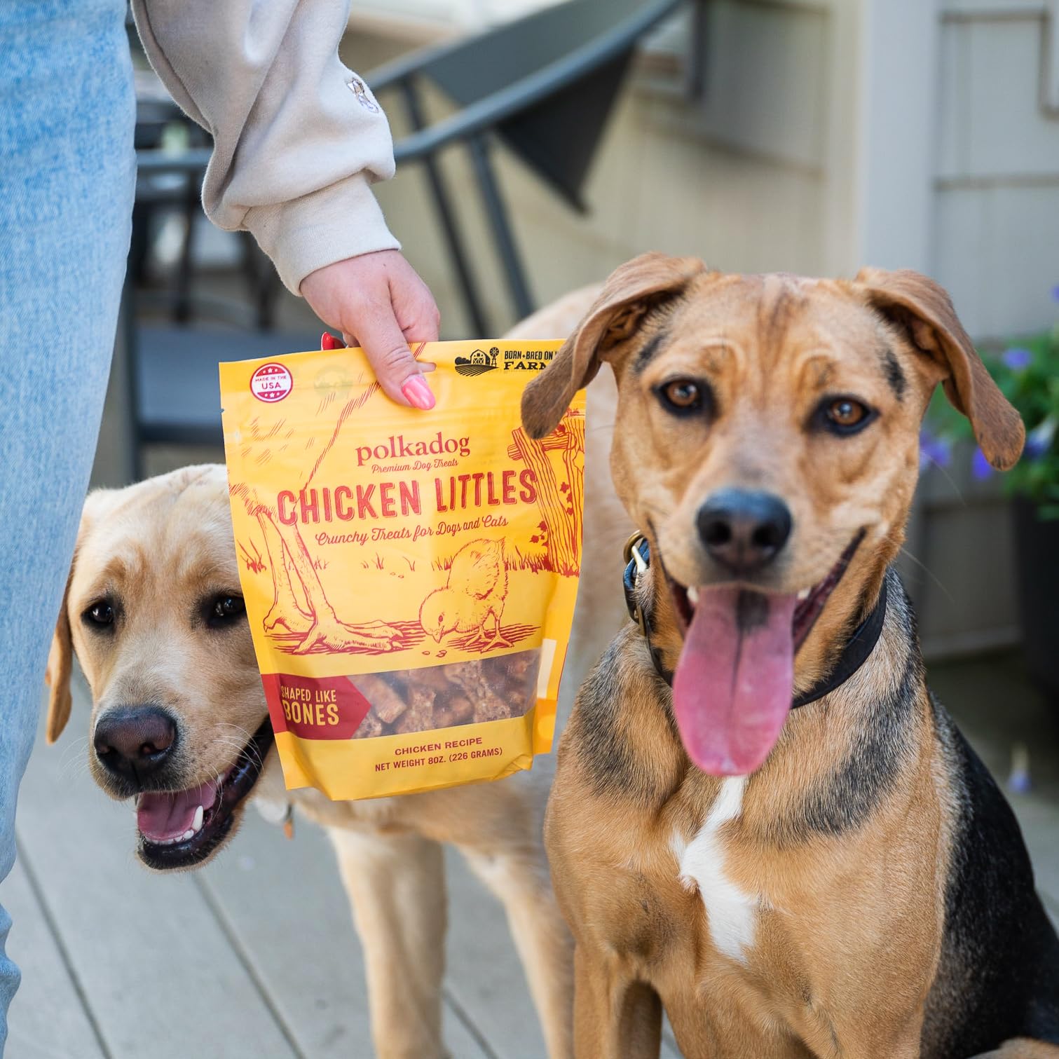 Bouchées Polkadog au poulet adaptées aux dents sensibles et à la mastication légère