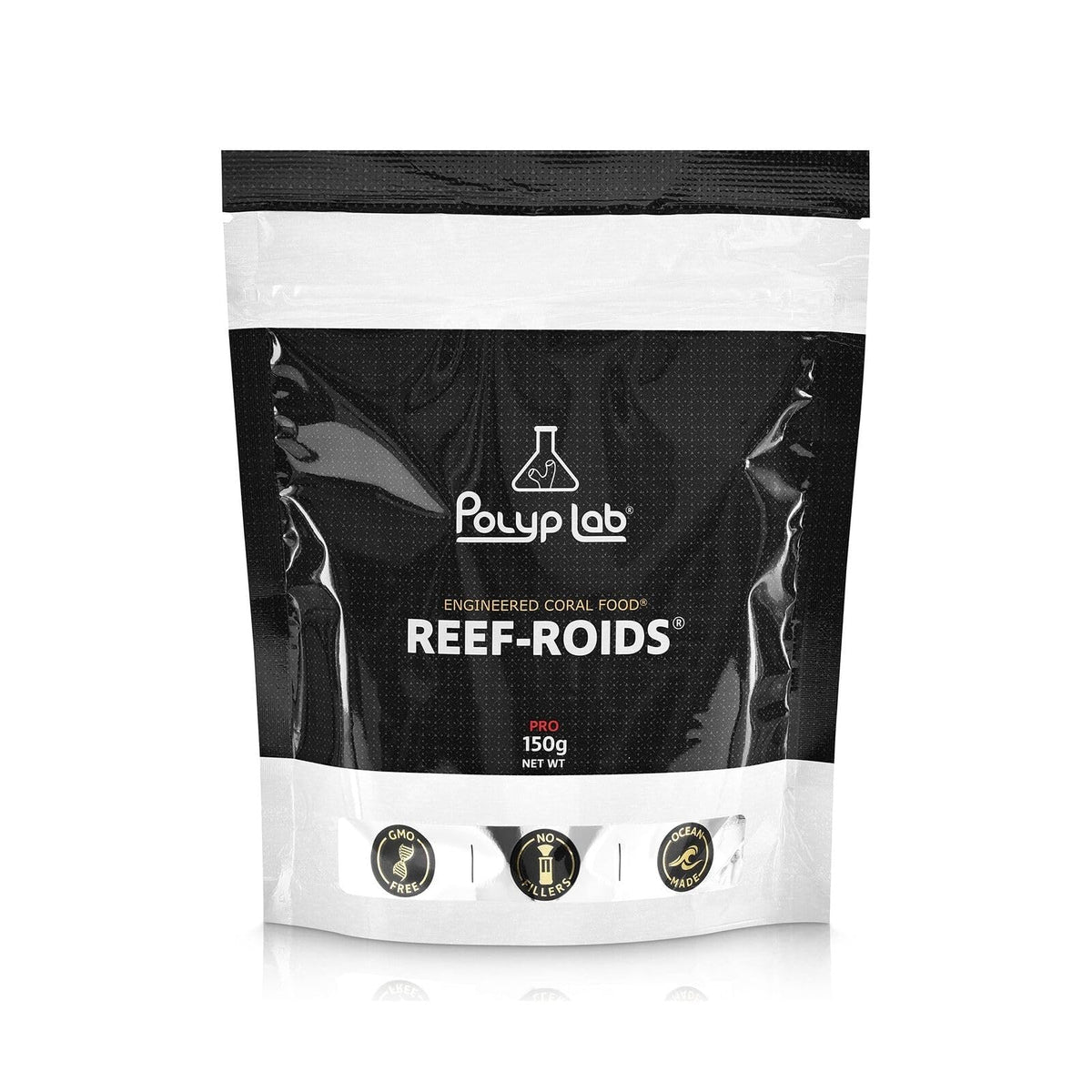 Polyp Lab Reef-Roids en botella, alimento para corales filtradores que favorece el crecimiento.