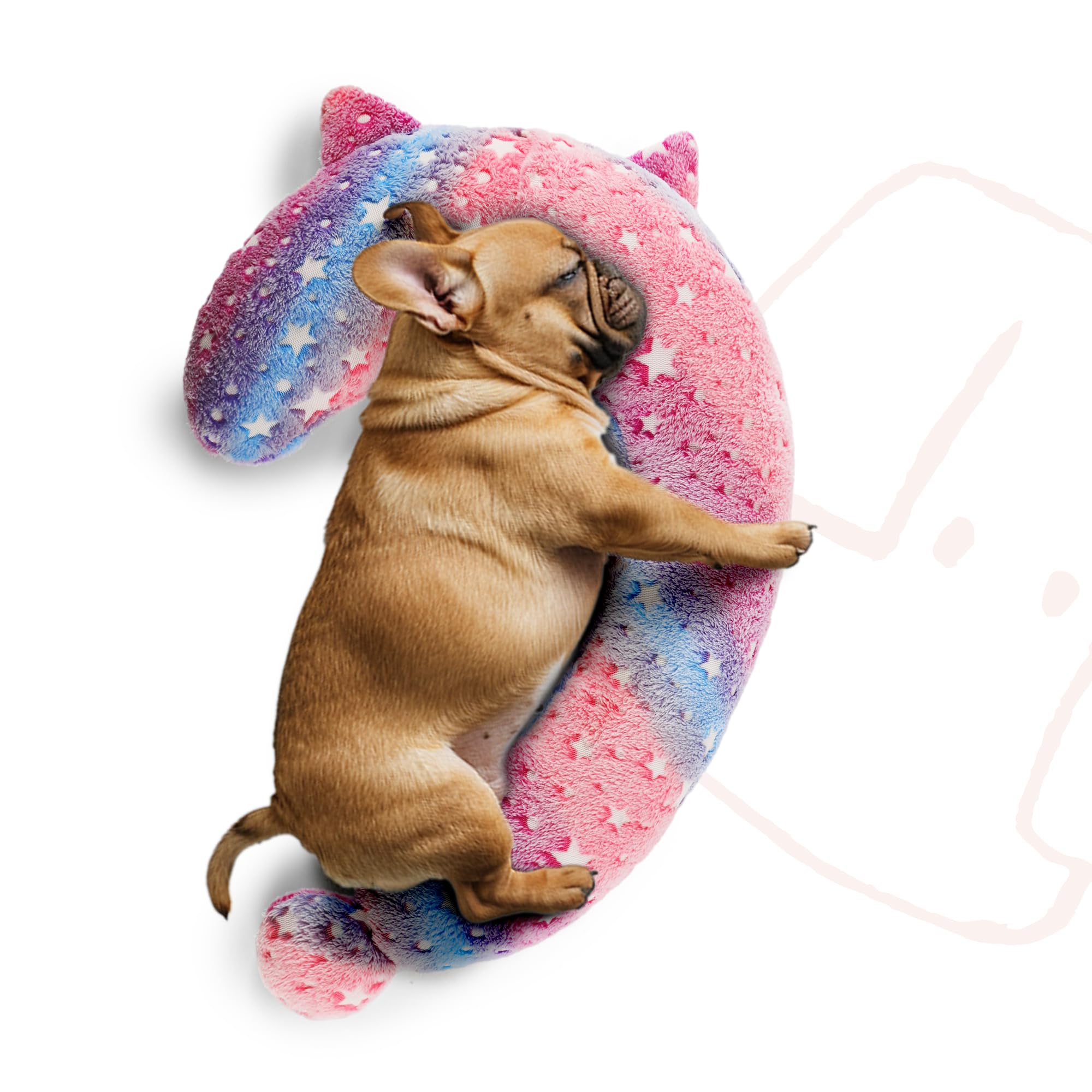 Almohada POMESEA signo-interrogacion iluminado para noches tranquilas