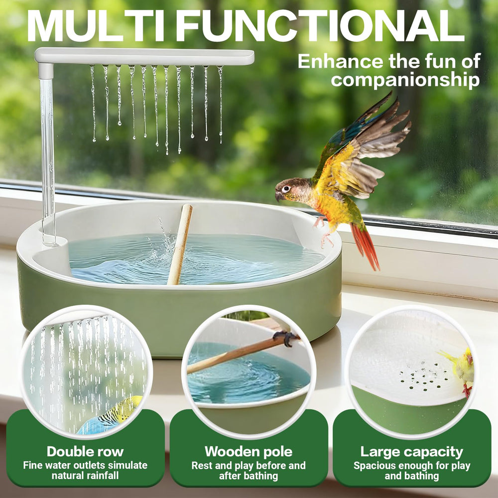 Pomfaee agua circulante para baño de pájaros