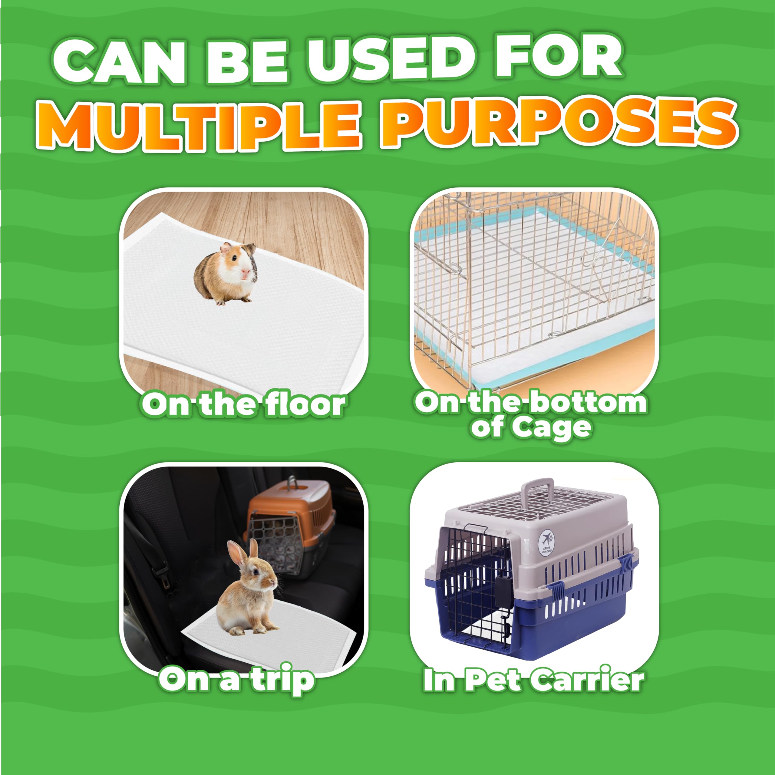 POMPET liner para animales pequeños: absorbe humedad y ayuda a controlar olores.