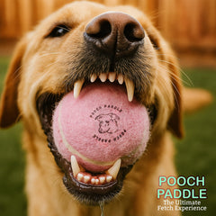 Pooch Paddle sin babas facilita recoger pelotas tras cada tiro