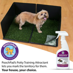 PoochPad: uso interior y exterior para entrenar en casa.