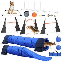 PopMoon set de entrenamiento de agilidad para perros, saltos ajustables para distintos tamaños