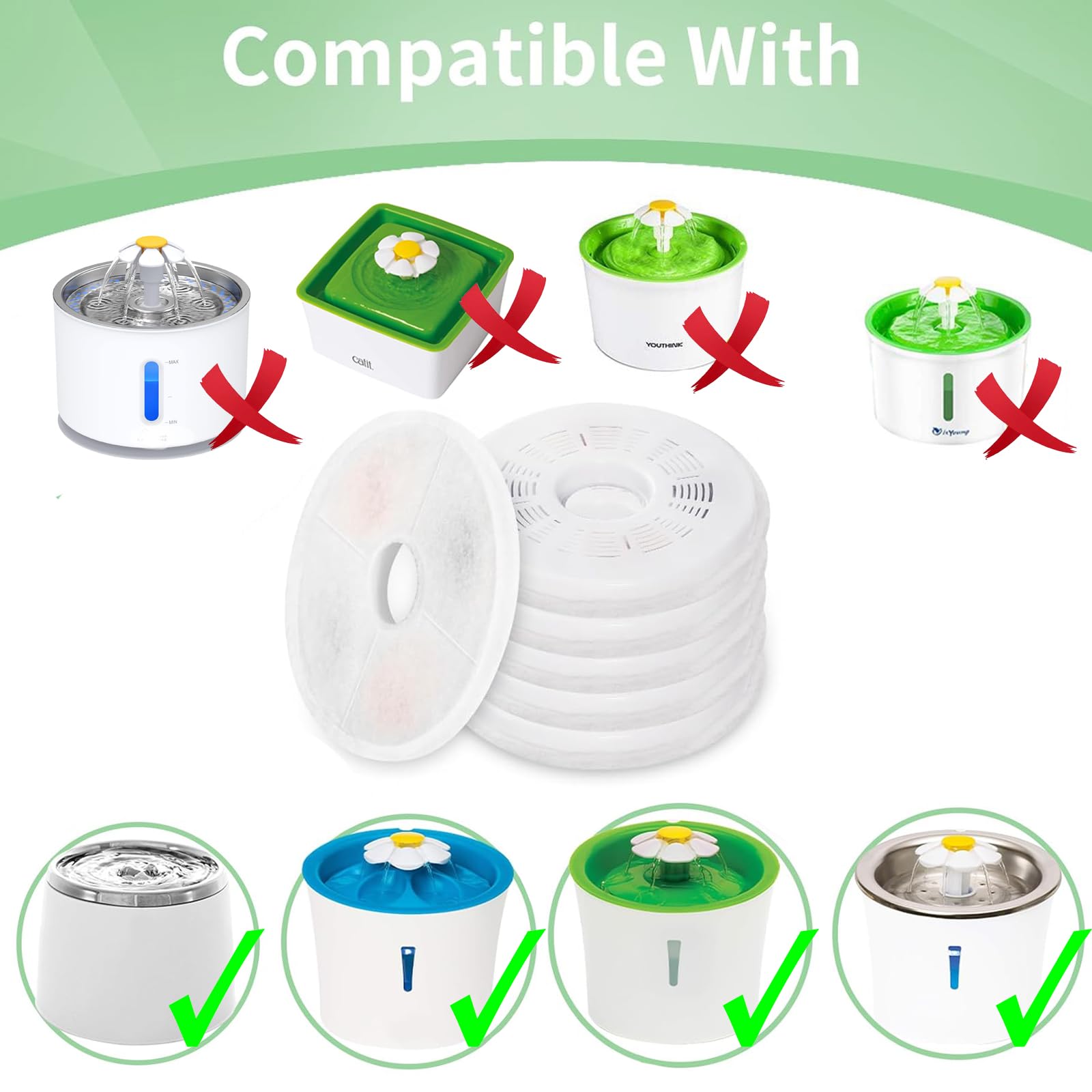 Filtración triple de Porens con algodón, PP y carbón para agua pura.