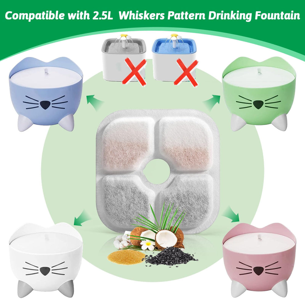 Porens filtración triple para fuente felina, reduce impurezas y metales.