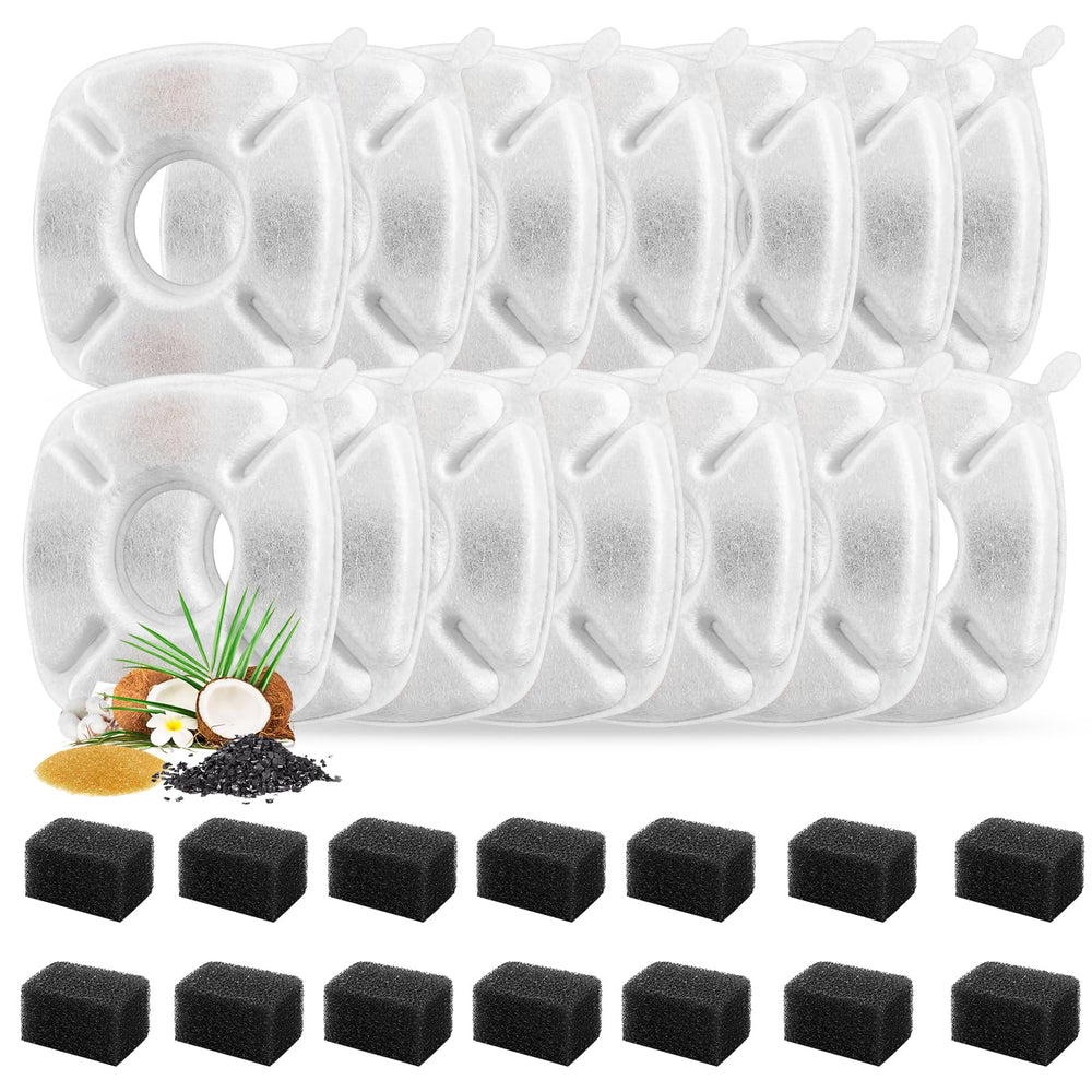 Porens: caja de 14 filtros para fuente de gatos de 2,8 L, ayuda a mantener el agua limpia.