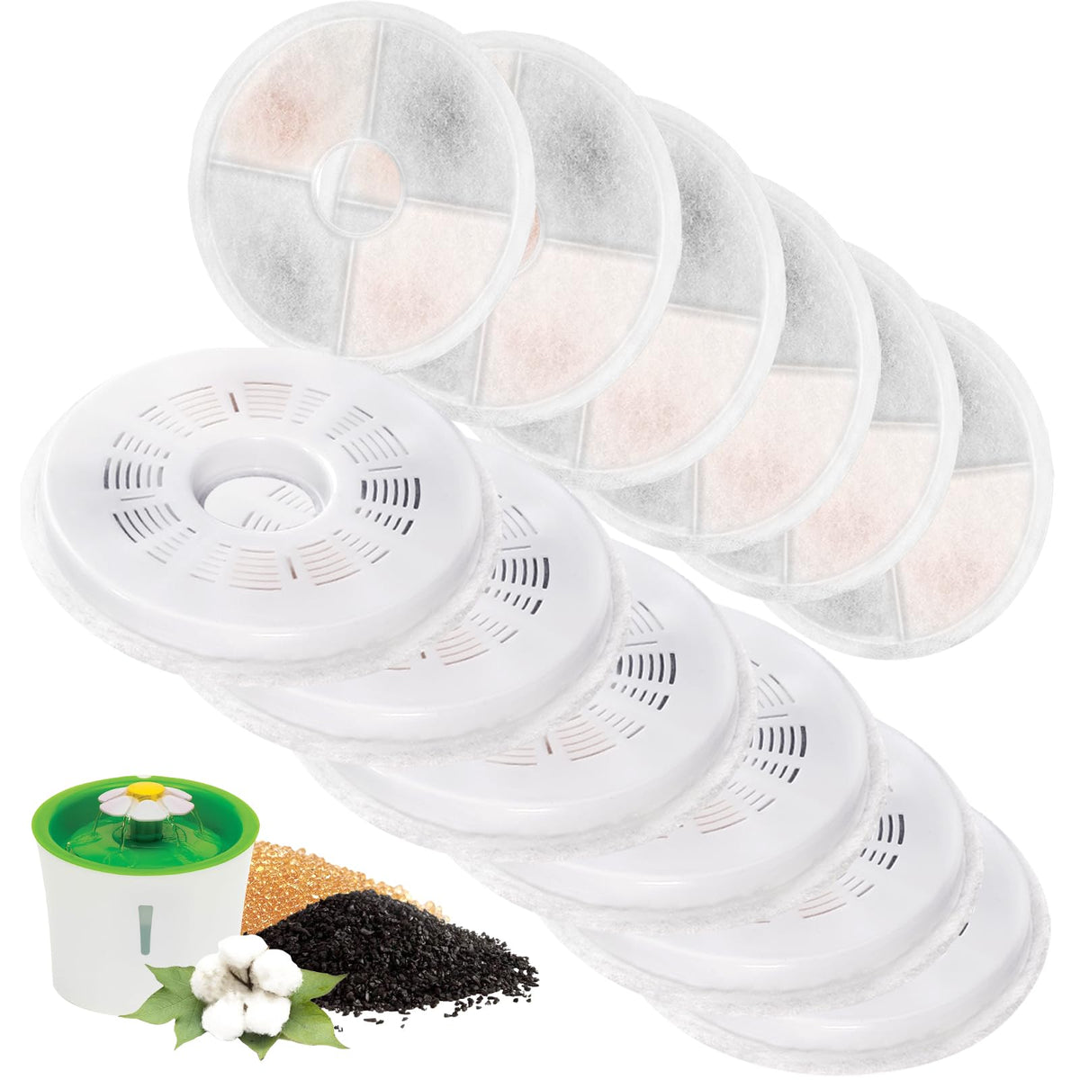 Porens filtro para dispensador 3L, agua más limpia para mascotas.