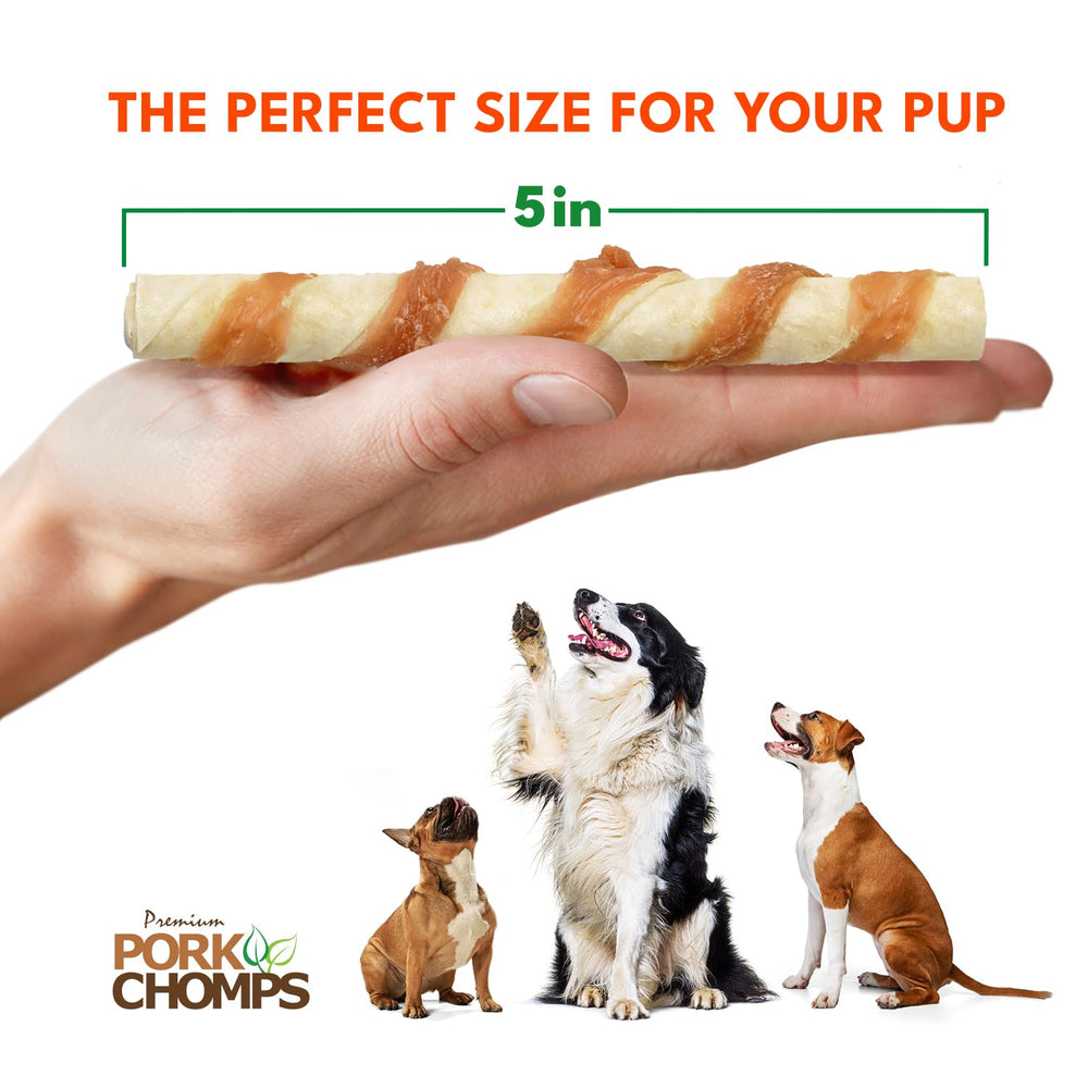 Pork Chomps alta proteína de piel de cerdo para una merienda nutritiva.