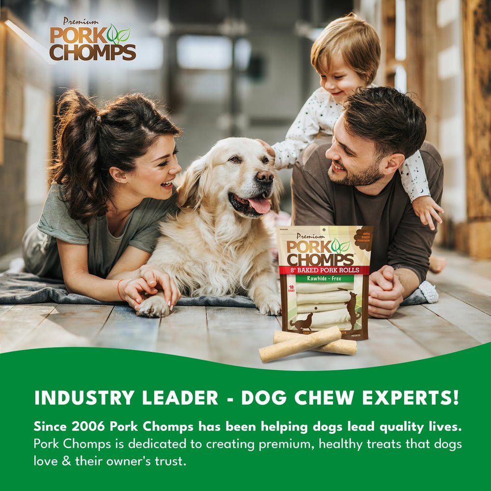 Pork Chomps bajo contenido grasa y alto en proteína para snack saludable.