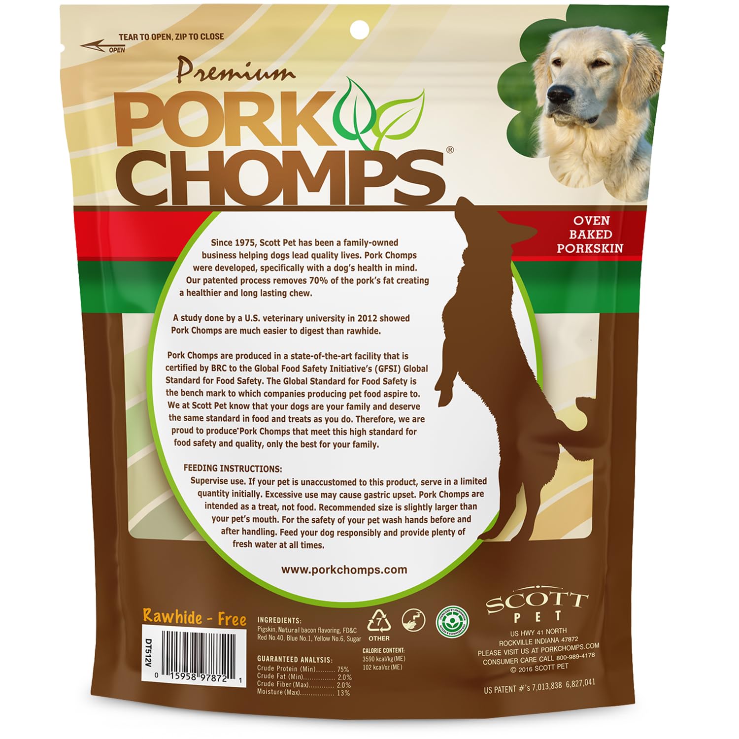 Pork Chomps envase reutilizable: mantiene la frescura entre premios
