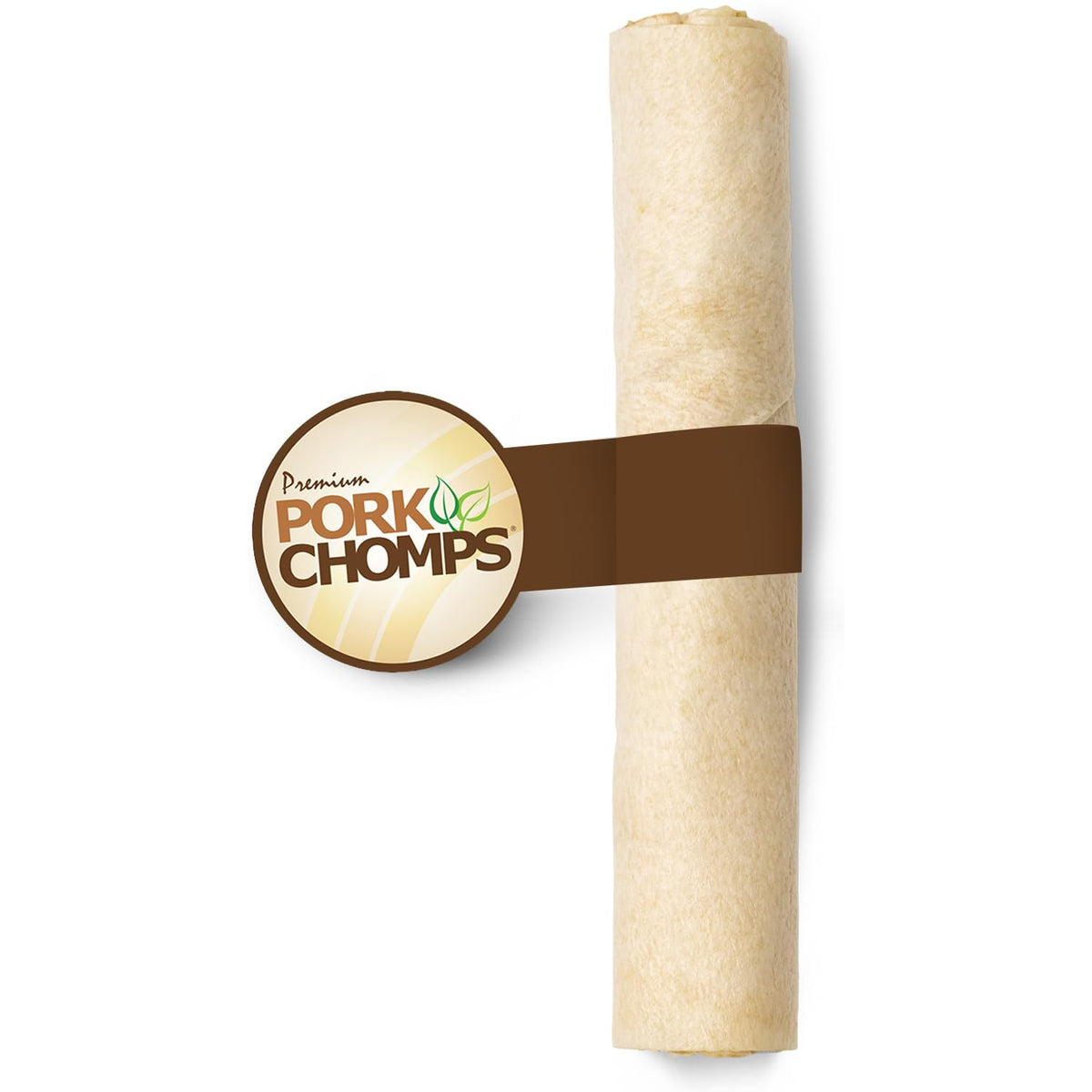 Pork Chomps Roll de piel de cerdo horneada, masticación duradera para perros.