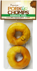 Pork Chomps rosquillas piel de cerdo asada, snack sabroso para masticar y distraer al perro