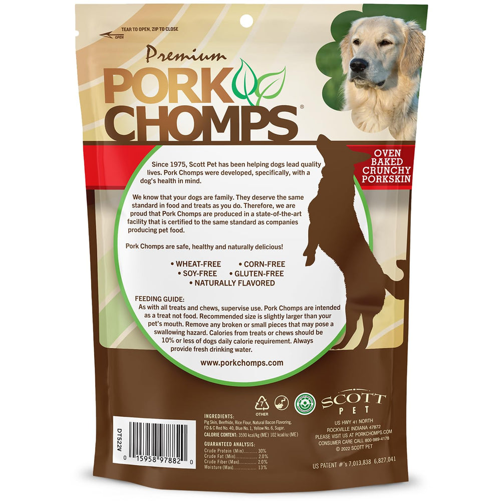 Pork Chomps tamaño pequeño recomendado para razas pequeñas