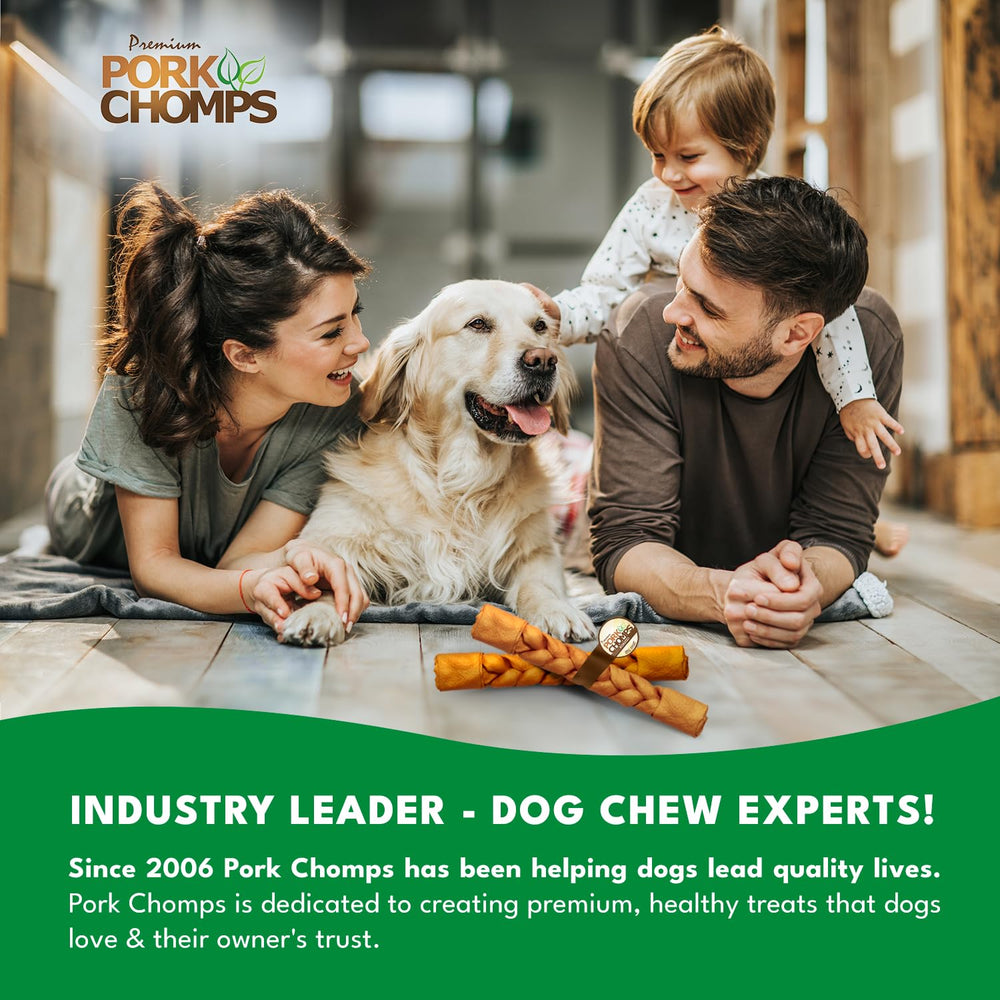 Pork Chomps: tamaño recomendado para perros medianos y grandes.
