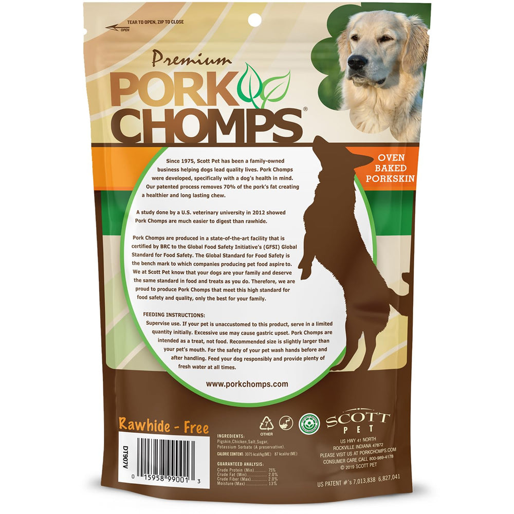 Pork Chomps: ideal para entrenamiento o recompensas diarias