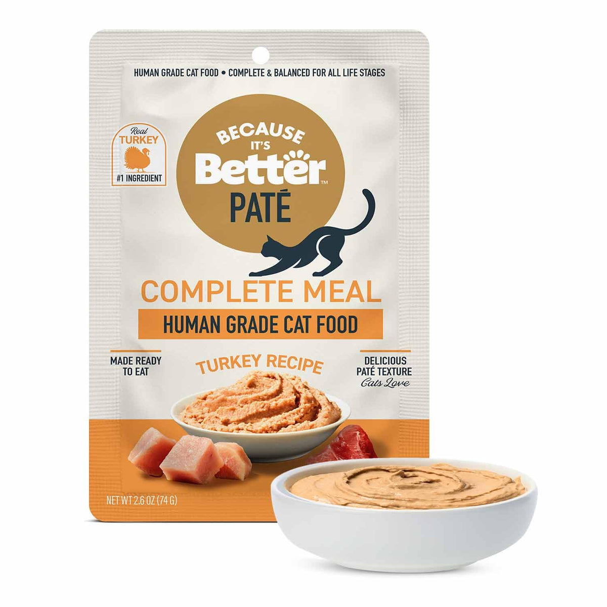 La marca Porque Es Mejor pate completo de pavo, proteina de calidad para la salud muscular