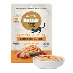 La marca Porque Es Mejor pate completo de pavo, proteina de calidad para la salud muscular