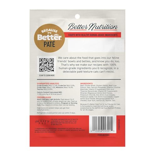 Paté Turf y Surf de Porque Es Mejor: textura suave facilita la alimentación diaria