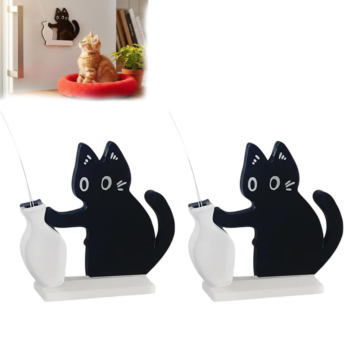 Portabigotes de gato acrílico: imán para nevera, recuerdo para tu felino