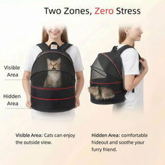 Portador mochila perro, malla de aire, flujo de aire óptimo.