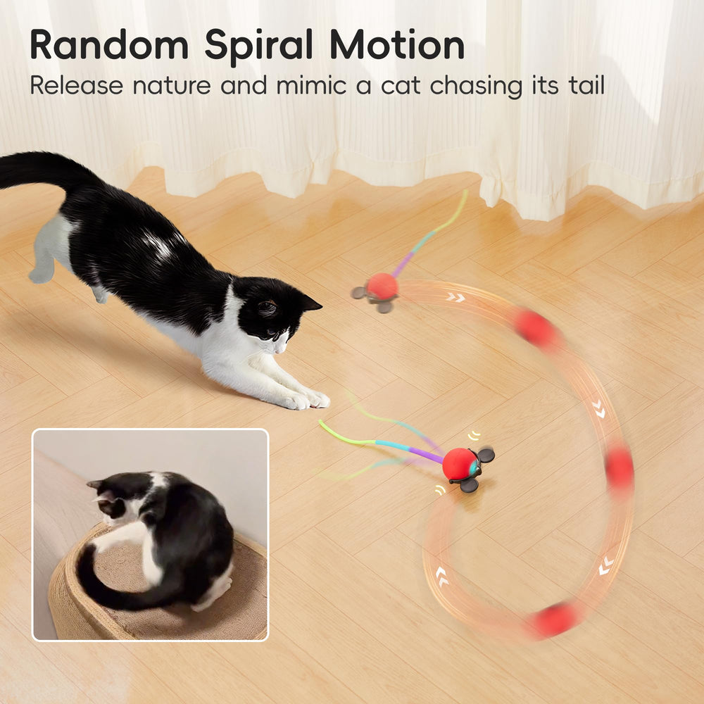 Potaroma bola interactiva con rabo de silicona para juegos dinámicos en casa.