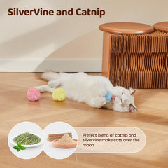 Potaroma diseño resistente para juego intenso, diseñado para gatos curiosos.