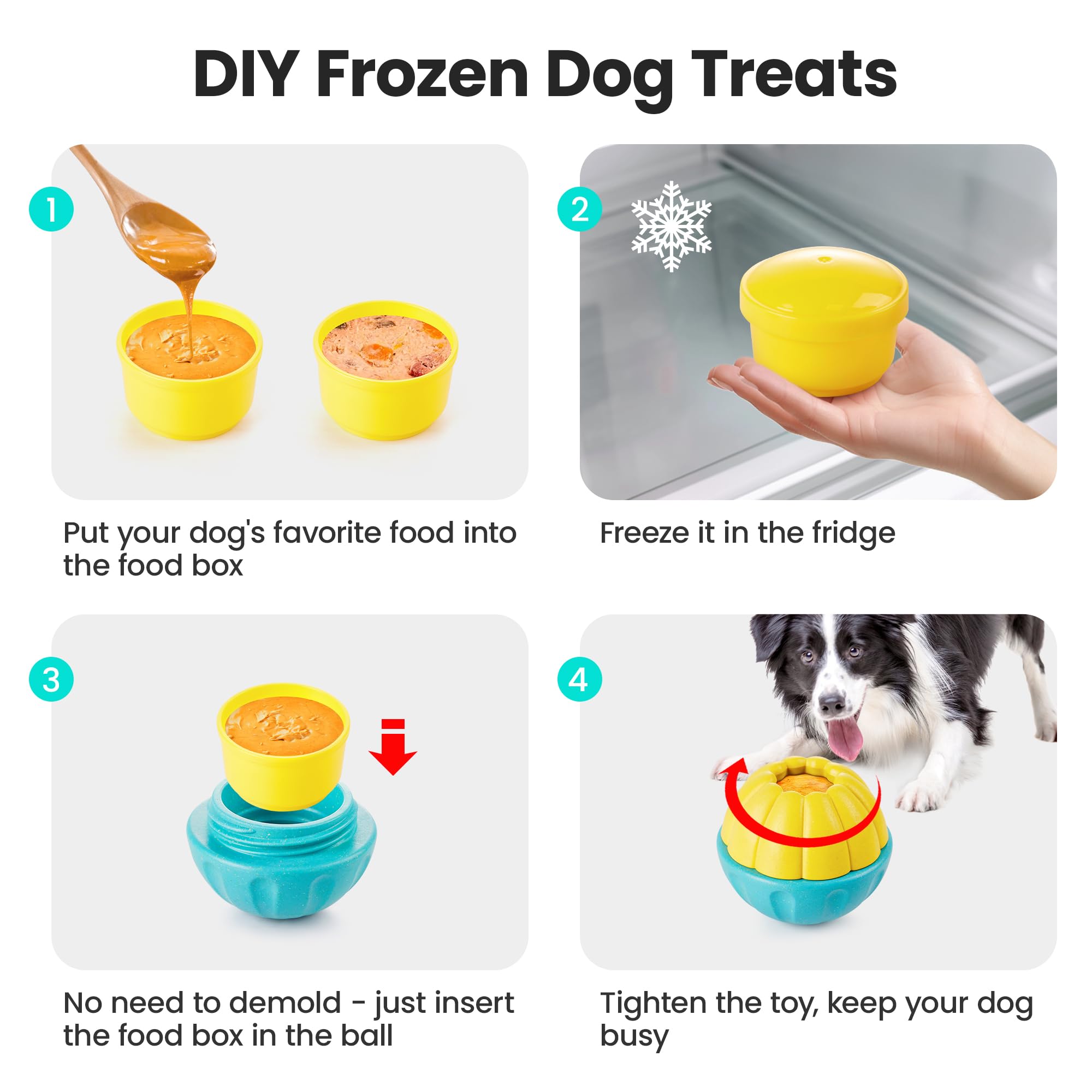 Potaroma dispensador de alimentos para perro, relleno y juego controlado.