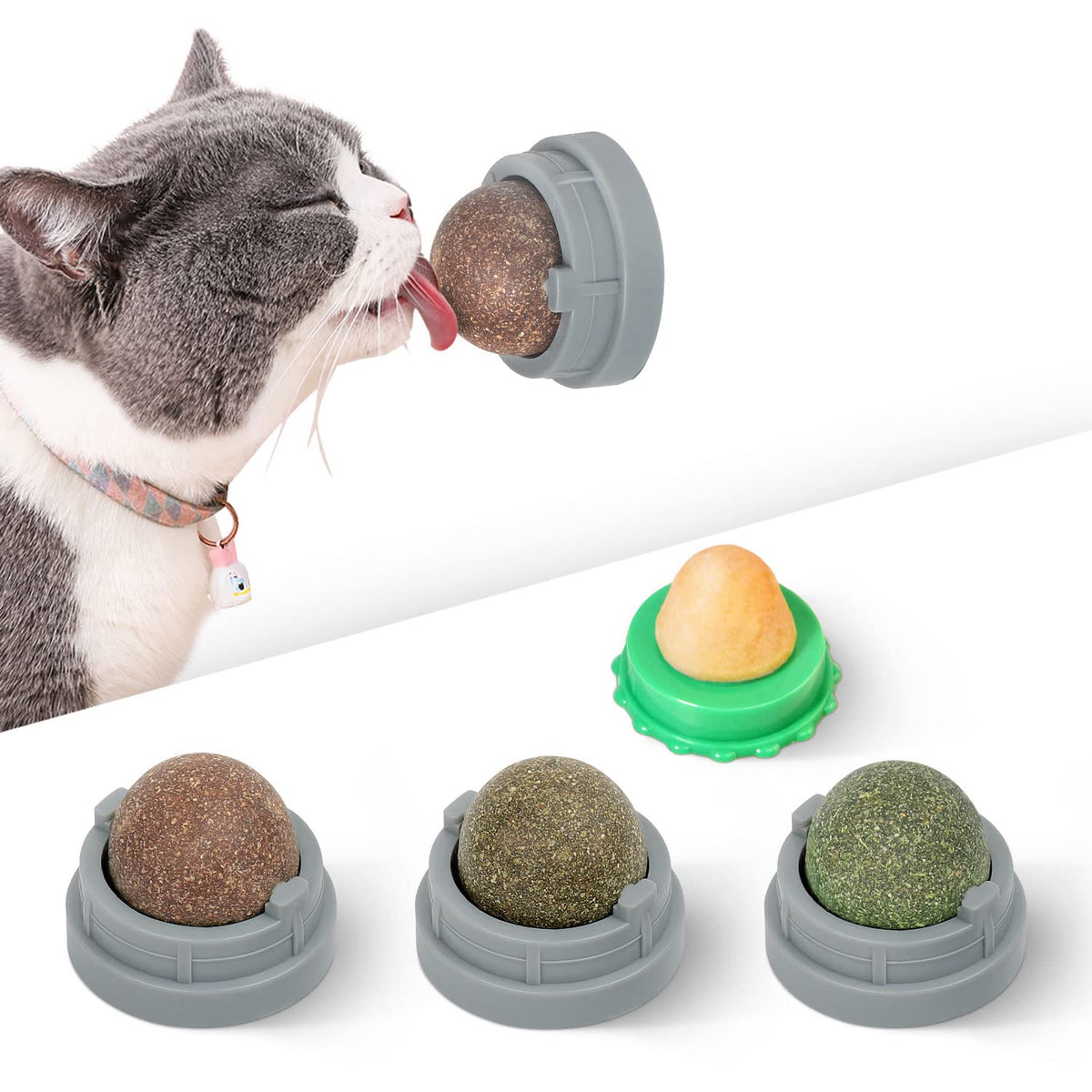 Potaroma: juguetes catnip pelotas para juego activo y exploración sensorial