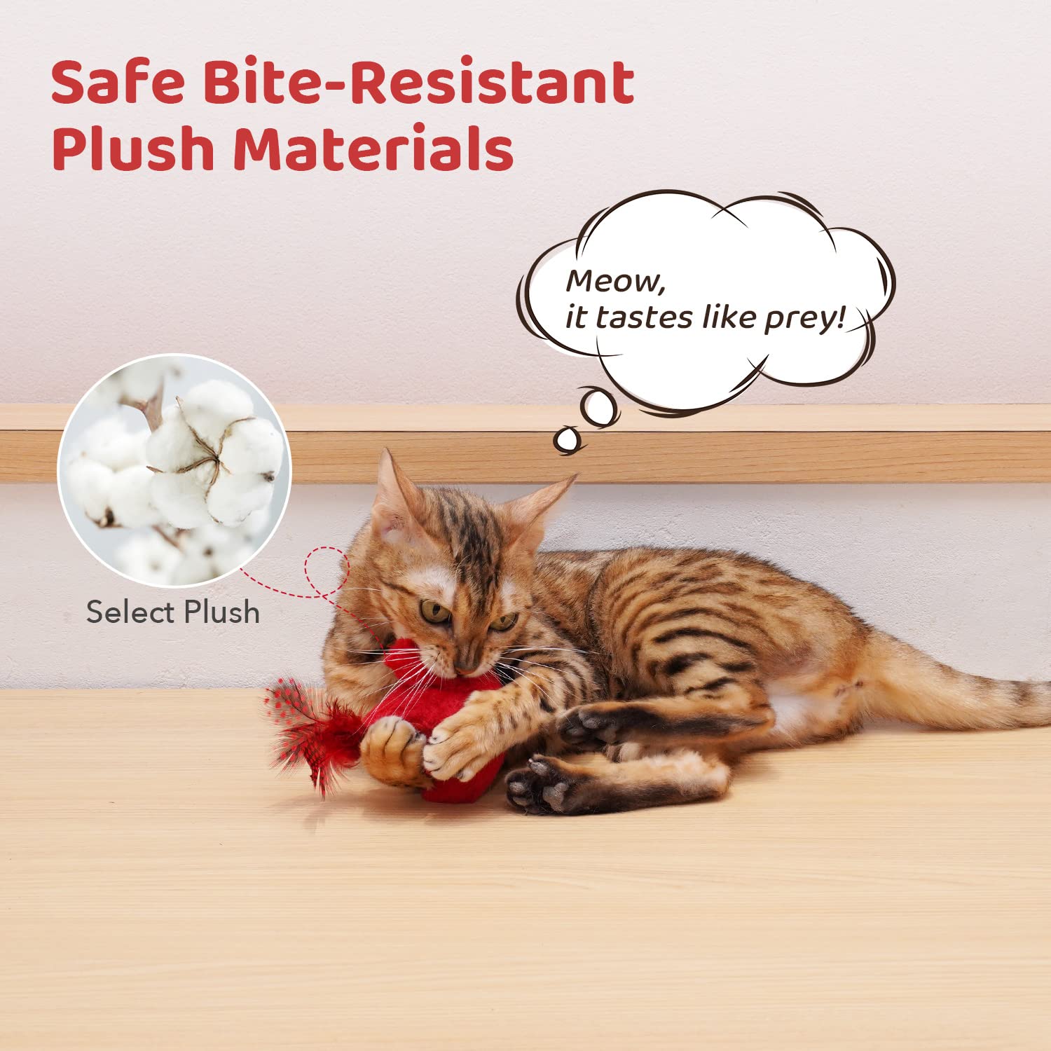 Potaroma peluche et plumes naturelles durables pour le jeu.