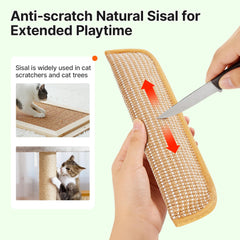 Potaroma sisal suave: almohada cómoda y juguete rascador para gatos.