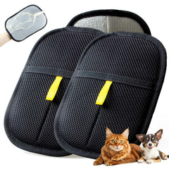 POUPUA guante eliminador de pelos, vista frontal, ideal para textil