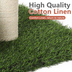 PowerKing sisal natural, textura resistente para uso diario de gatos activos.
