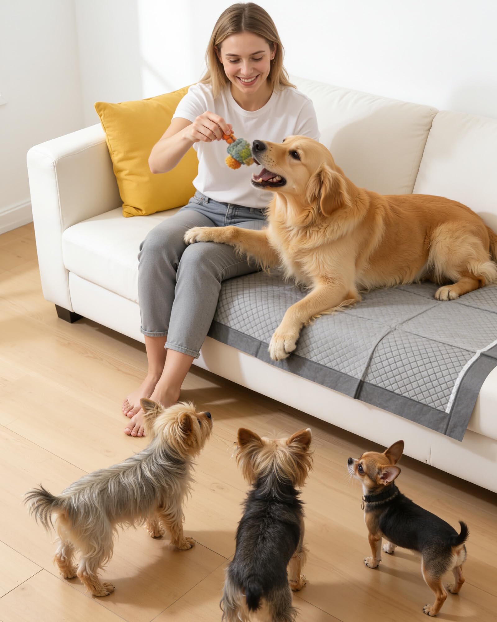 Powools almohadilla para cachorros absorcion rapida, mantiene superficies secas.