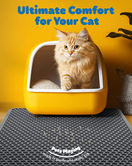 Powools almohadilla para arena de gatos con fondo impermeable que evita derrames.