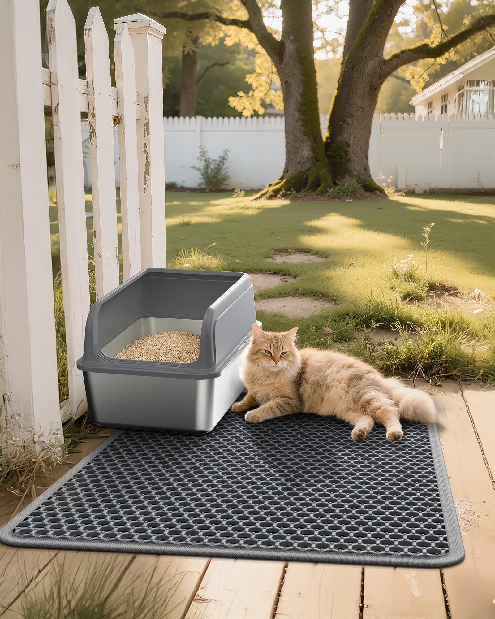 Powools tapete uso para patas limpias reduce residuos fuera de la caja