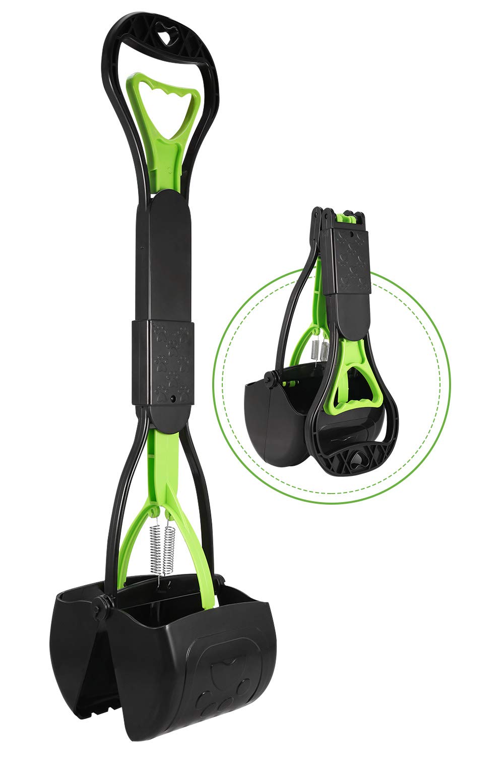 PPOGOO recogedor de heces para perros con mango largo, ideal para patios.