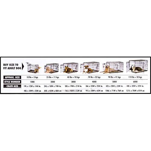 PRECISION PET Provalue jaula para perros 50-70 libras, tamaño adecuado.