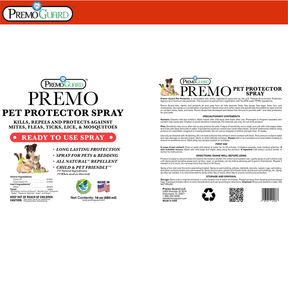 Premo Guard envase seguro para uso familiar y control de insectos.