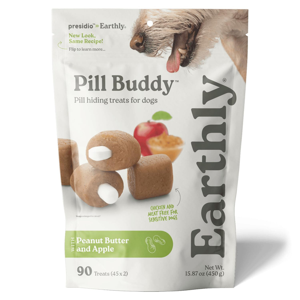 Presidio Pill Buddy Naturals oculta la píldora del perro con textura suave.