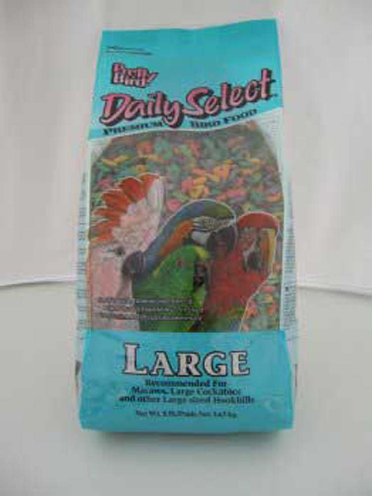 Pretty Bird Selección Diaria para aves grandes, alimento premium en bolsa de 8 libras.