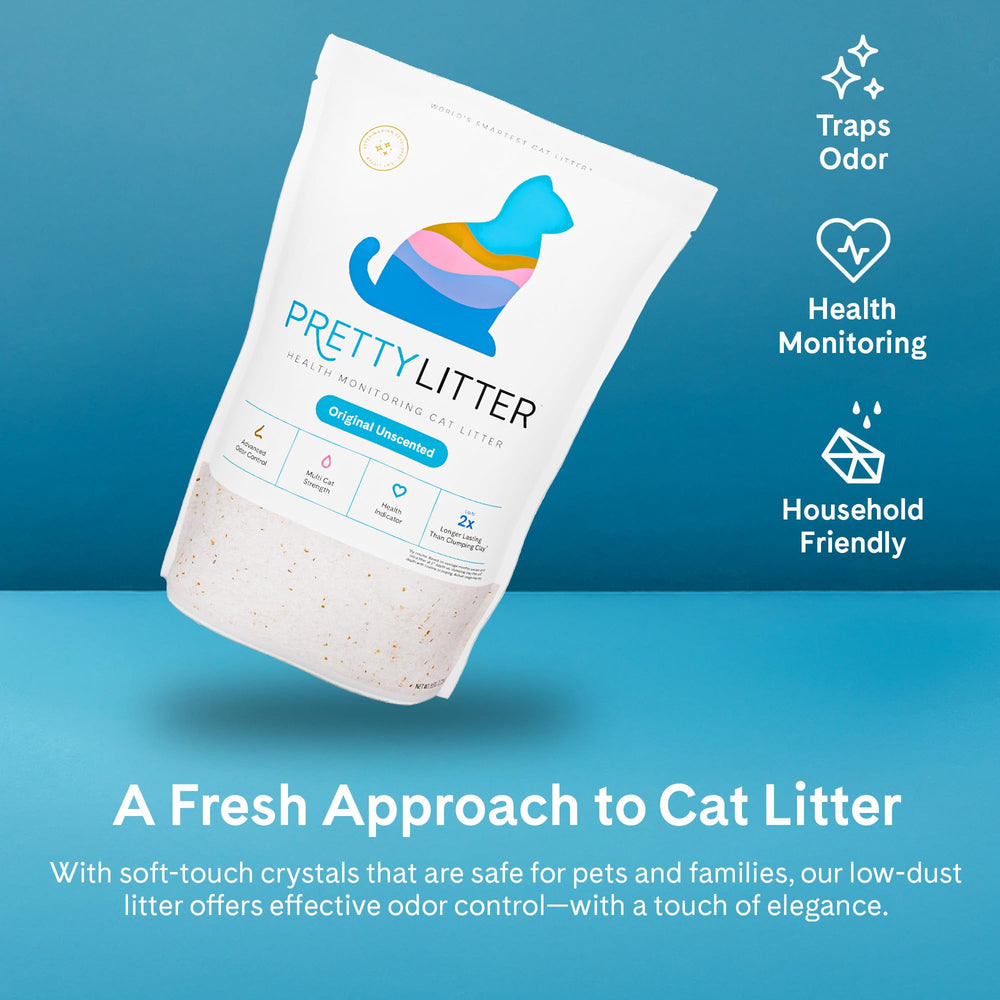PrettyLitter compatible con cajas de arena convencionales y automáticas