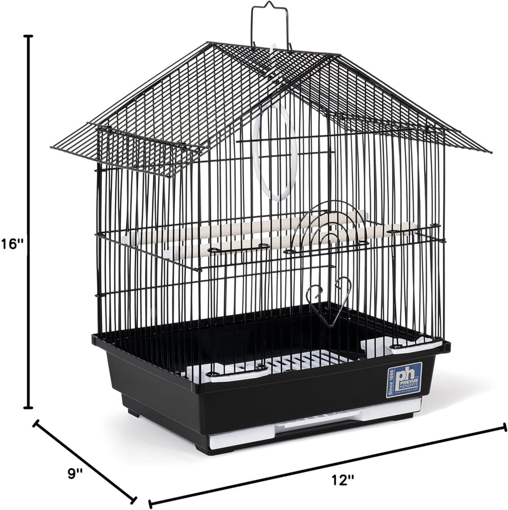 Parakeet Manor de Prevue: bandeja removible para limpieza rápida