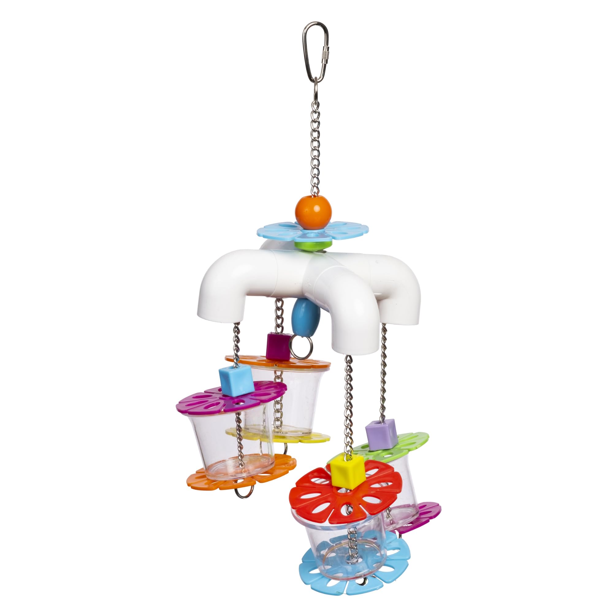 Sink 'n Seek de Prevue, juguete para aves medianas, estimula el forraje y la exploración