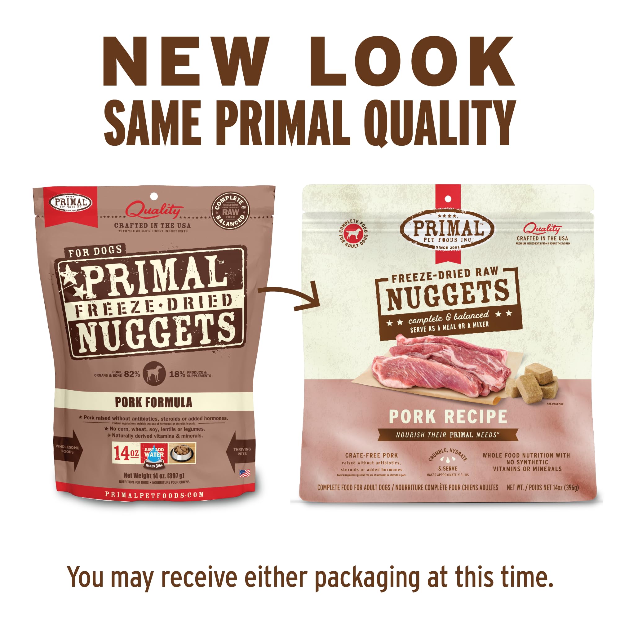 Primal Pet Foods: alimento crudo de cerdo completo en formato liofilizado.