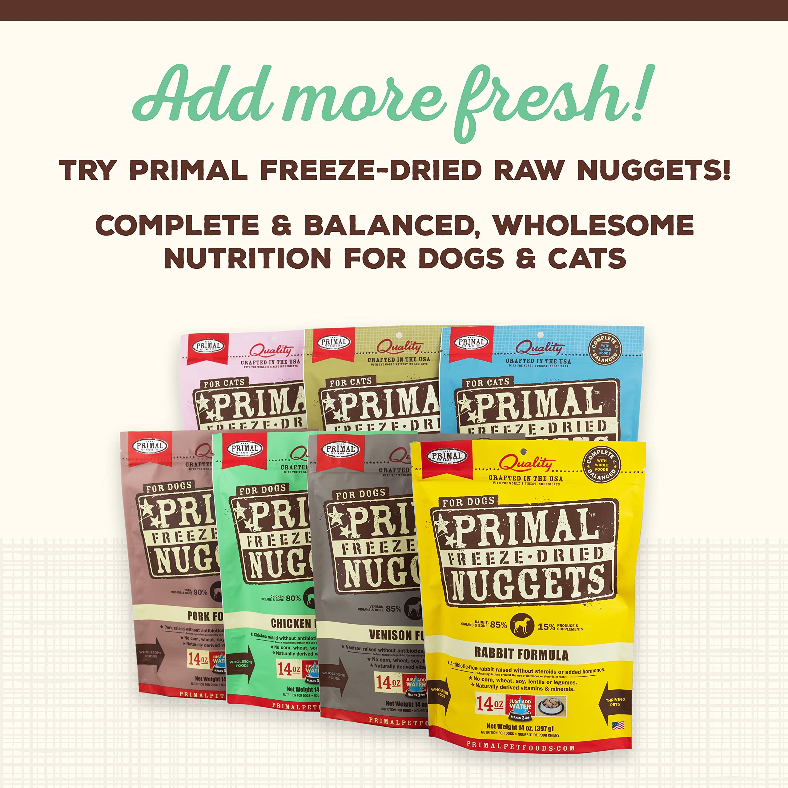 Primal Pet Foods recompensas probióticas para gato, sabor y nutrición en cada bocado