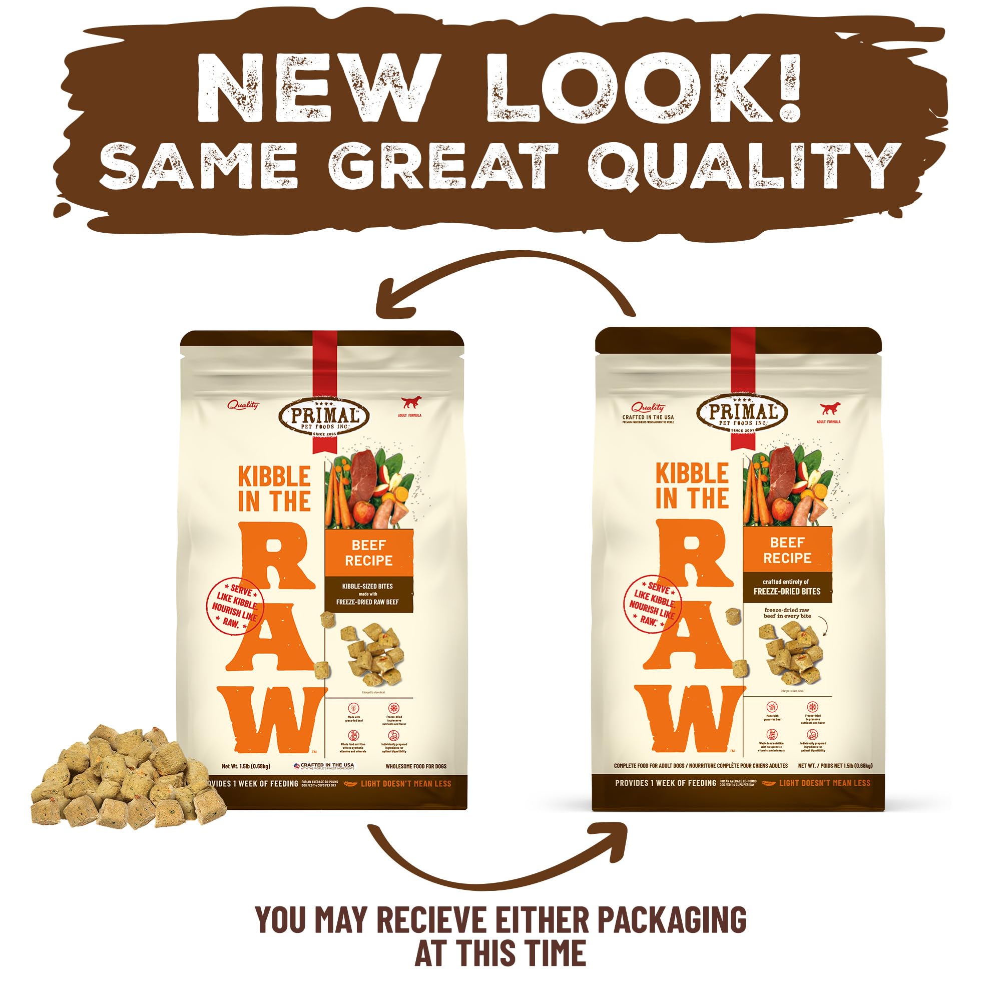 Primal Pet Foods, sin rellenos ni alérgenos comunes para digestión suave.