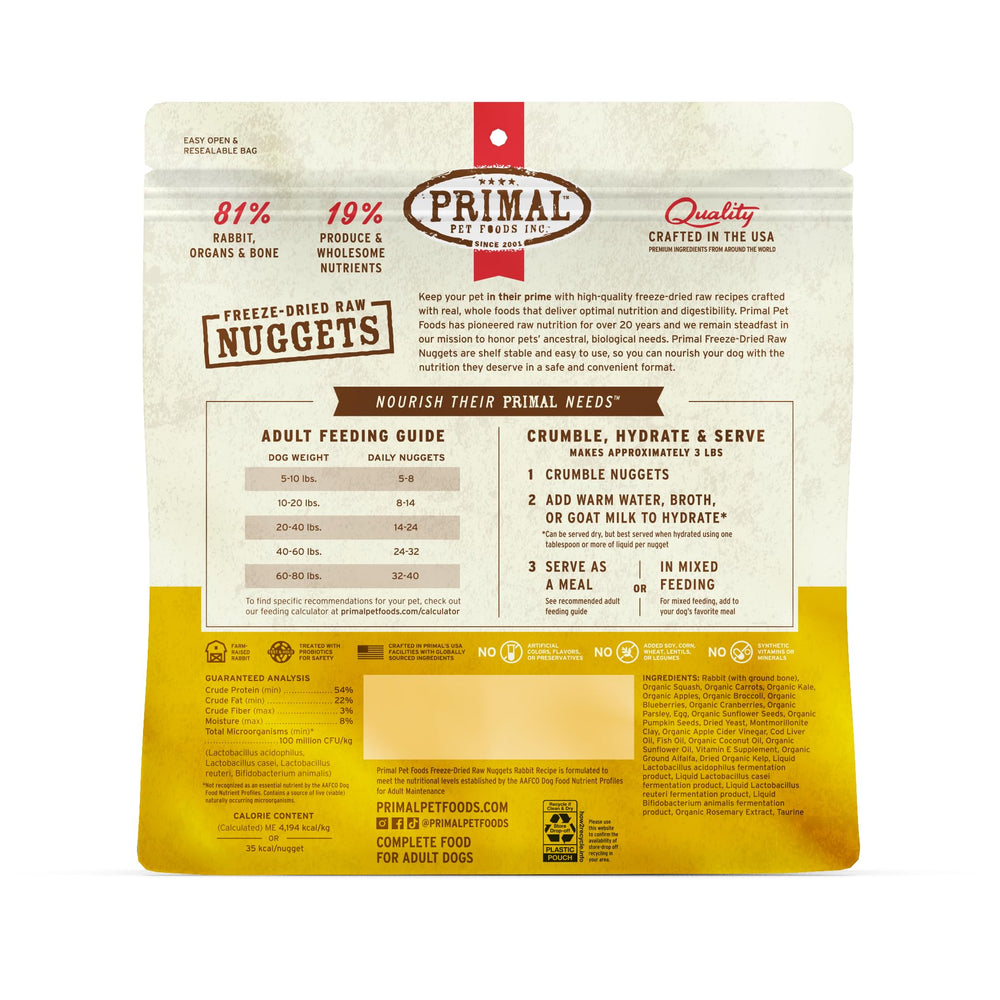 Primal textura crujiente para servir, ideal como snack o complemento